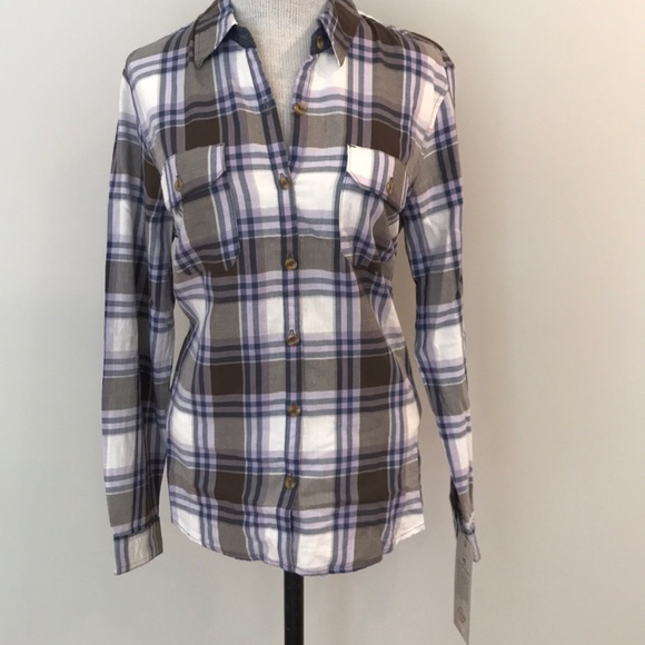 Dickies Womens Long Sleeve Plaid Shirt